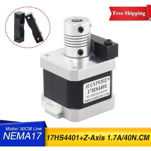 1pcs Nema17 Stepper Motor Onderdelen Twee Fase Zwart 42-34 Reprap Voor 42mm Stapper motor ender 3 CR10 Pro Z-As 3D Printer