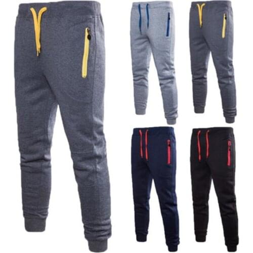 2020 High Quality Men´s Sport Joggers Hip Hop Jogging Fitness Pant Casual Pocket Zipper Pant Trousers