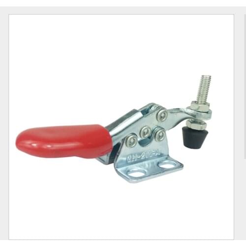 2020 4Pcs Anti-Slip U Shape Red Metal Horizontal Clamp 201-B Quick Release Tool Hand Tool Retracted clamp 198 lbs Toggle Clamp