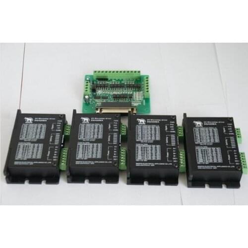 4pcs Stepper Digital Driver DQ420MA 36V 1.7A 128 Microsteps for Nema17 stepper motor of wantai