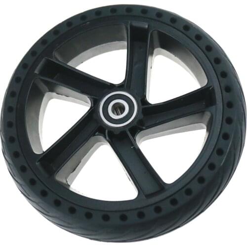 8.125 Inch Aluminum Wheel Hub+Rubber Tubeless Porous Solid Tire for Ninebot No.9 Electric Scooter ES1/ES2/ES3/ES4 Honeycomb Tyre
