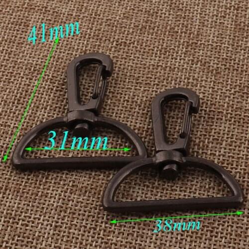 8 PCS Lobster Swivel Clasps Gunmetal Hook Clasps Claws key ring clasps Buckle Gate Bag Purse Strap Handbag Snap Hook-31MM