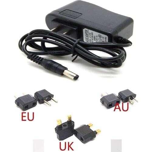 AC 100-240V DC 12V 1A 5.5 x 2.1MM Wall Charger Power Supply Adapter US EU AU UK Plug
