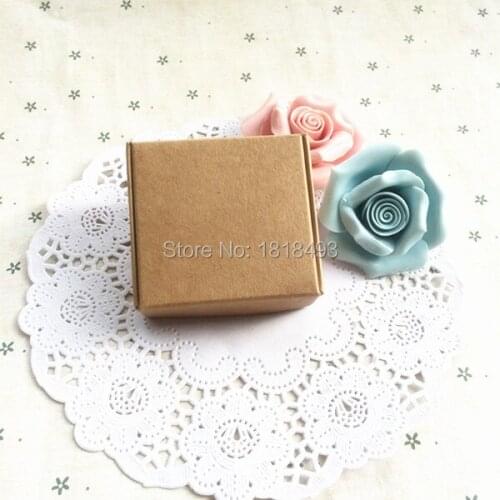 Free shipping 50 pcs a lot 5.8x5.6x2cm retro kraft packing box/lovely cardcse/snack box/minisize candy box
