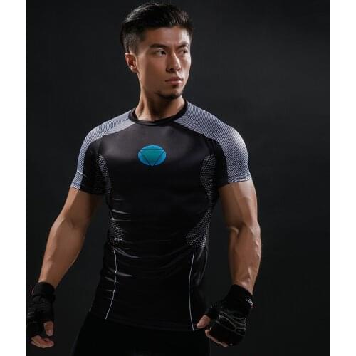 New 3D Printed Summer Men T-shirt Compression Funny Tshirt Short Sleeve Fashion School Comics Fitness Clothing Tops Tees