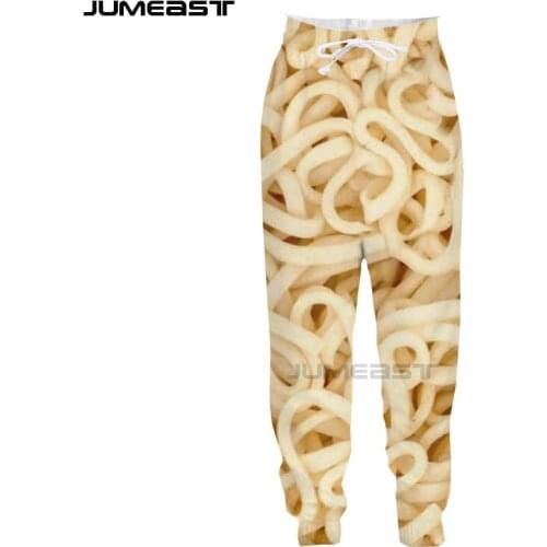 Jumeast Brand Men Women 3D Printed Food Casual Long Pants Sport Pullover Length Sweatpants Fashion Trousers