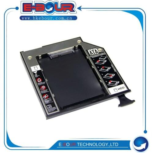 Aluminum 9.5mm 2.5" SSD Case HDD Enclosure for Dell E6410 E6400 E6500 E6510 M4400 M6400 M2400 E4300 2nd Hard Drive Caddy