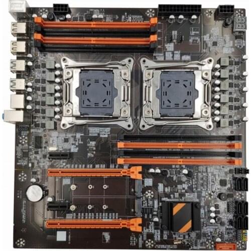 X99 Dual CPU Motherboard LGA 2011 v3 E-ATX USB3.0 SATA3 With Dual Xeon Processor With Dual M.2 Slot 8 DIMM DDR4 2011-3