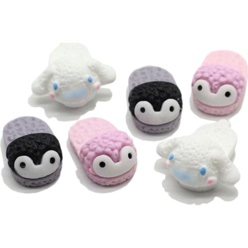 Mini Resin Cartoon Slippers Flatbacks Cabochon Scrapbooking DIY Hair Bows Doll House Accessories Decoration Craft
