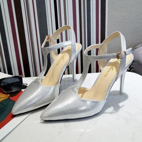 2020 spring new women strap heel shoe Fashion ankle buckle sexy thin heel non-slip elegant wild dating office women shoes U28-08