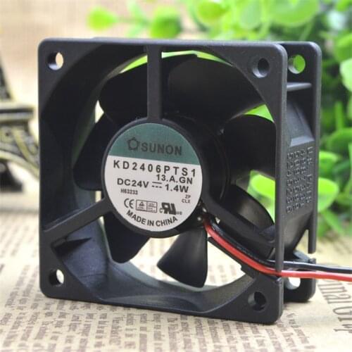 New original KD2406PTS1 6025 24V 1.4W 6cm double ball chassis power supply inverter server cooling fan