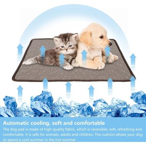 Pet Cooling Mat Dog Bed Pad for Dogs Cats Summer Dog Bed Pad Breathable Pet Dog mat Summer Washable Indoor Sofa Floor Mat