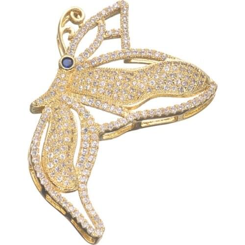 Supplier For Micro Pave Zircon Crystal Butterfly Connectors Charm Pendants for Jewelry Making DIY Accessories Handmade Craft