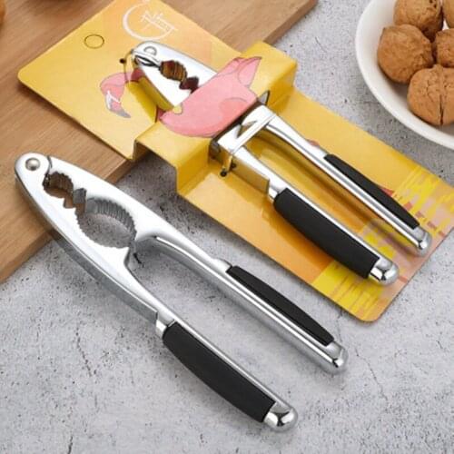 Portable Nut Cracker Home Gadgets Fruit Tools Sheller Walnut Opener Plier Metal Opener Nutcracker Kitchen Accessories Low Price