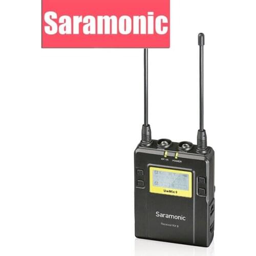 Saramonic RX9 Receiver Unit with 3.5mm Output Cable & Camera Mounting Shoe for the UWMIC9 Wireless Microphone System