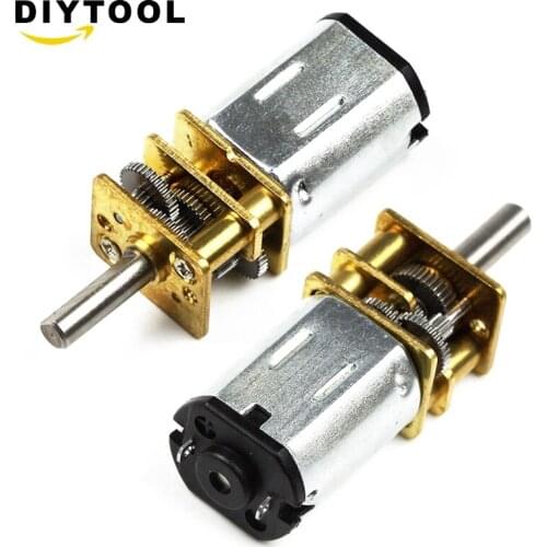 DC 12V 1000RPM Micro Speed Reduction Gear Motor with Metal Gearbox Wheel Shaft