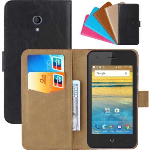 Luxury Wallet Case For ZTE Blade L130 PU Leather Retro Flip Cover Magnetic Fashion Cases Strap