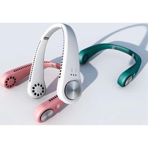 Portable Fan Hands Free Neck Fan 360 ° Lazy Neck With 48 Fans USB Charging Around With Charging Line USB Gadgets Tools Gifts