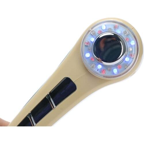 Ultrasonic Face Massager Therapy Skin Tightening 1Mhz&3Mhz 7 Colors LED Light Facial Photon Ultrasound Face Beauty Lifting Care