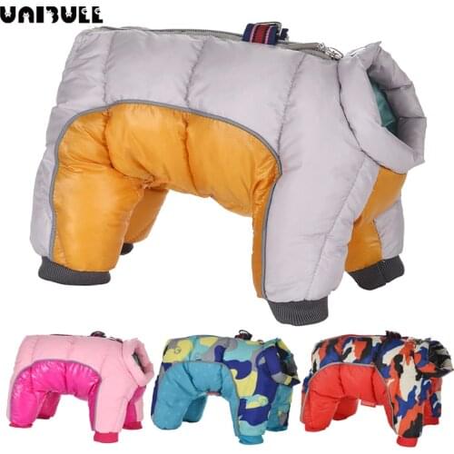 Winter Dog Clothes Warm Puppy Pet Dog Coat Jacket Waterproof Reflective Clothing For Dogs Chihuahua French Bulldog Pug Overalls