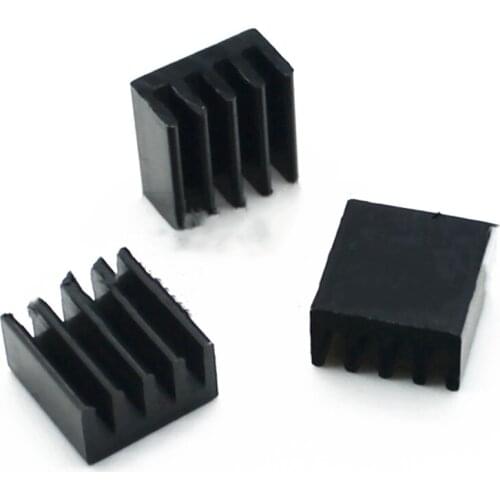 10/5pcs Heatsink Heat Black Mini Dissipation Radiator Cooling Double Sided Alloy Aluminum Chip Electronic for CPU 8.8*8.8*5mm