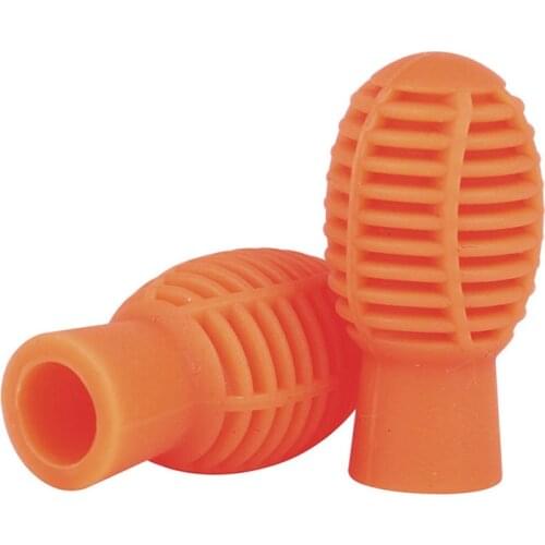 2Pcs Silicone Drum Stick Head Rubber Sleeve Drumstick Mute Dampener Drum Silent Practice Tips Percussion Accessory