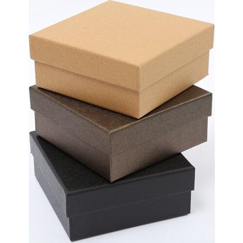 6pcs Kraft Paper Jewelry Gift Box Luxurious Jewelry Gift Paper Packaging Boxes Wedding Favor Candy Boxes Jewelry Display Case