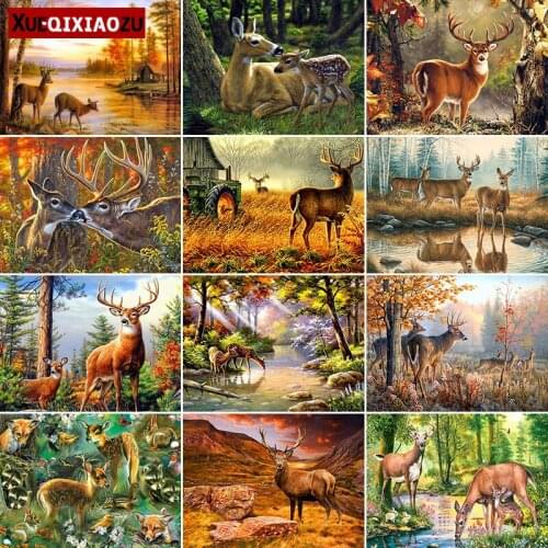 Diamond Embroidery Paintings Deer Round/full Square Cross Stitch Kit DIY Mosaic Animal Embroidery Home Decoration Gift 2020 New