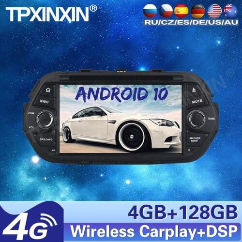 4G+128G For FIAT EGEA 2016 Android 10 Screen Car Radio Tape Recorder Video Multimedia Player GPS Navigation Carplay Head Unit
