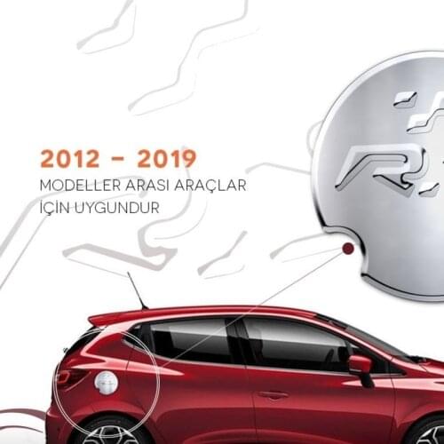 Free Shipping 1 Piece High Quality Car Silver Chrome Gas Fuel Oil Tank Cover Cap Sticker Case For Renault Clio IV 2012 - 2019