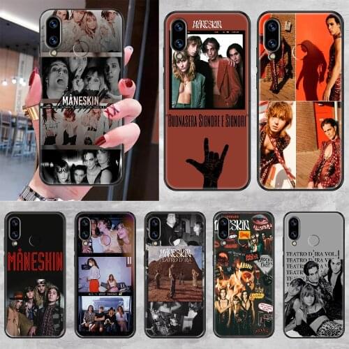 Maneskin Band Teatro D Ira Phone case For Huawei Honor 6 7 8 9 10 10i 20 A C X Lite Pro Play black fashion funda 3D cell cover