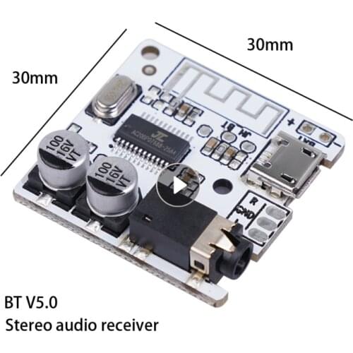 DIY Bluetooth-Compatible 5.0 Receiver Wireless Decoder Board Module Car Audio Receiver Stereo Music Lossless Decoding Stereo