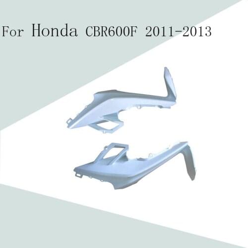 For Honda CBR600F 2011 2012 2013 Unpainted Ram Air Intake Tube Duct Cover ABS Injection Fairing Motorcycle Accessories