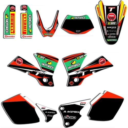 For KTM EXC 2003 125 200 250 300 400 450 525 Motorcycle Graphics Team Background Decal 3M Sticker Kit