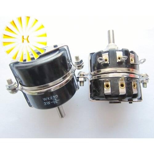 WX230 100R 220R 330R 470R 680R 1K 1.5K 2.2K 3.3K 4.7K 5.6K 6.8K 10K 15K 22K 33K 47K 3W Duplex Wirewound Potentiometer Pot x10PCS