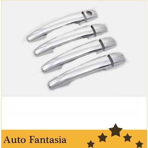 Flexible chrome trim Chrome Door Handle Cover for Citroen C4 Sedan / Coupe-Free Shipping