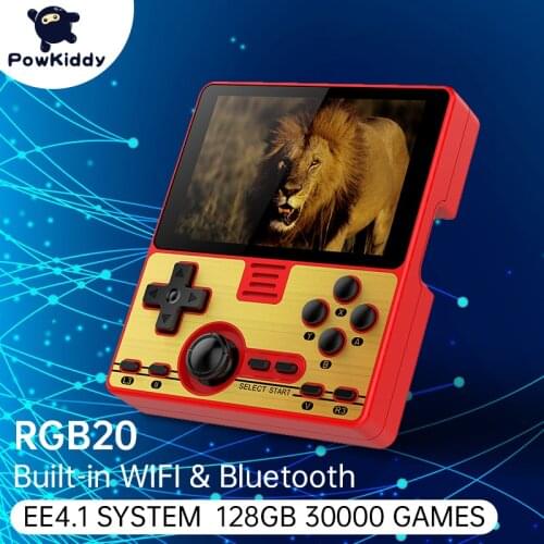 POWKIDDY RGB20 3.5 " IPS Full-Fit Screen Built-in Wifi Module Multiplayer Online Game RK3326 Open Source Handheld Game Console