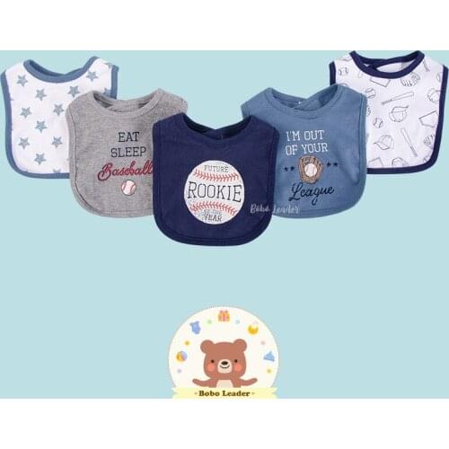 Bobo Leader Hudson Baby Newborn baby bibs 100% Cotton 5PCS Set (Soft Infant cloths baby accessories)