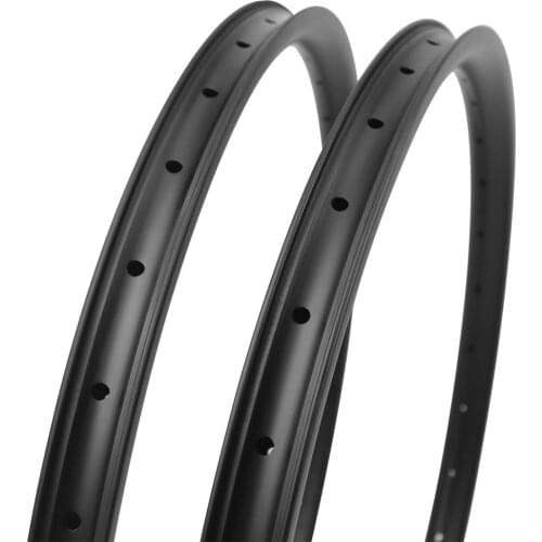 New Arrival Full Carbon Mtb Bicycle Rim 29inch Mtb Hookless Asymmetric 24/27/30/35/40/50mm Width 29mm Depth Ems Free Shipping