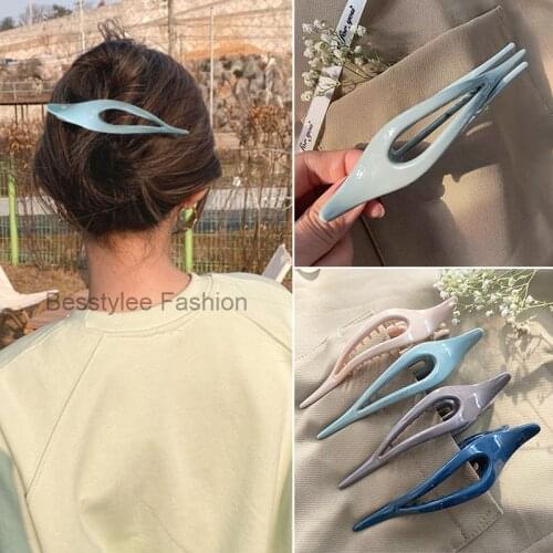 New Solid Color Claw Clips Big Size Acrylic Duckbill Clips Hair Claw Women Gilrs Korean Simple Hair Clips Hair Accessories Gifts
