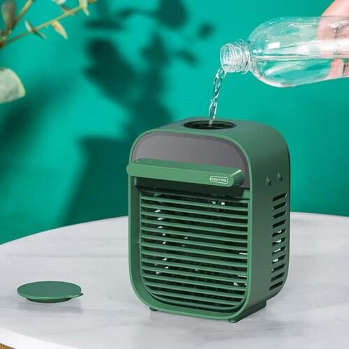 Portable Air Conditioner Air Cooling Fan USB Mini Water Mist Fan Desktop Humidify Bladeless Silent Ventilador For Home Office