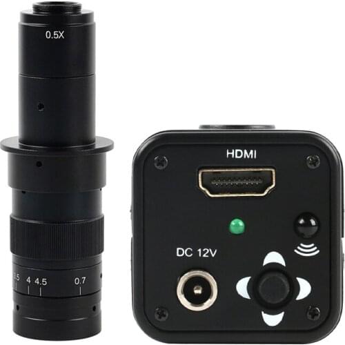 60F/S 1080P Full HD HDMI Industrial Video Microscope Camera+IR Remote Control+180X/300X C-Mount Lens For Repair Iphone PCB BGA