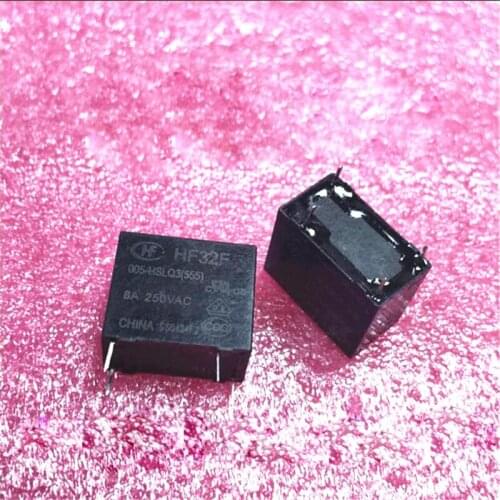 5V relay HF32F 005-HSLQ3 HF32F-005-HSLQ3 HF32F 005 HSLQ3 HF32F005HSLQ3 5VDC 8A 4PIN