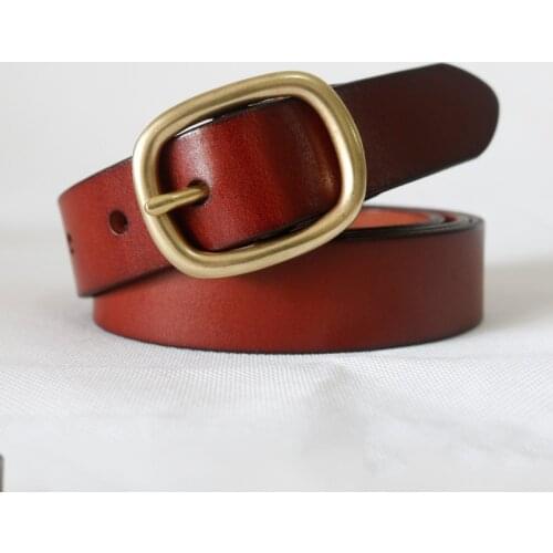 New Women Genuine Leather Belt for Female Strap Casual All-match Ladies Adjustable Belts Designer High Quality Brand Jeans