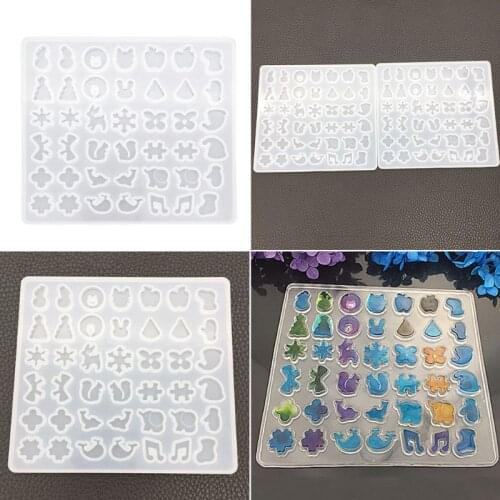 DIY Silicone Ear Stud Earring Mold Jewelry Pendant Epoxy Resin Casting Mould Making Tool Craft Decorative