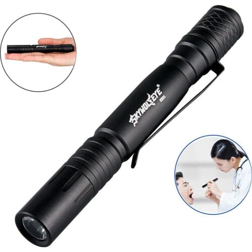 SKYWOLFEYE 800 Lumen Mini Medical LED Pen Light Doctor Penlight Flashlight Lamp Torch