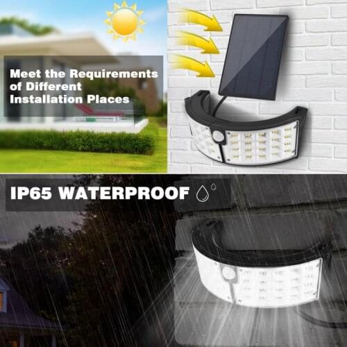 LED Solar Light Outdoor Solar Lamp Motion Sensor Wall Light Waterproof Solar Sunlight Powered Garden Street Yard Outdoor Lamps