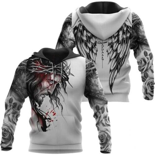 God Jesus Christianity 3D Printed Hoodies men Harajuku Fashion Hooded Sweatshirt Autumn Unisex Casual hoodie sudadera hombre