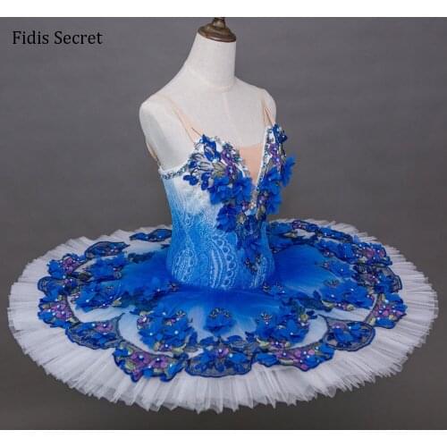 Top Quality Professional Pancake Ballet Tutu,Blue Bird/Le Corsaire Classical Performance Dancewear,Girls YAGP Competition Dress