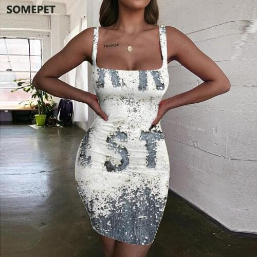 SOMEPET Christmas Dress Women Creativity Ladies Dresses Novel Vestido Sexy Harajuku 3d Print Womens Clothing Summer Short Beach